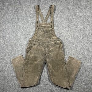 Free People Through The Woods Stretch Denim Overalls - Washed Brown - Size 25